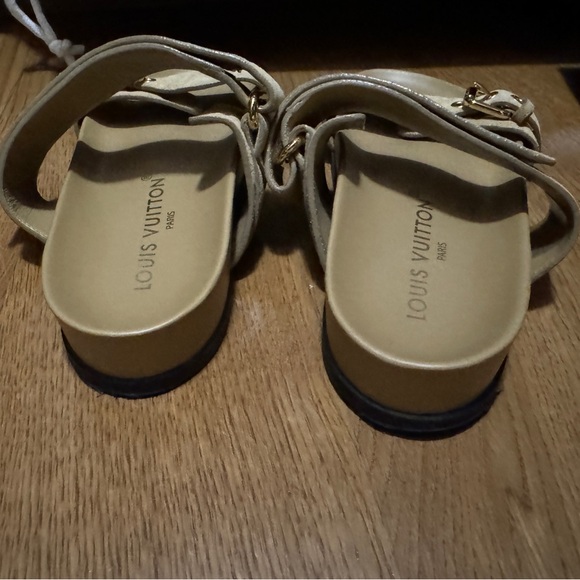 Louis Vuitton Bom Dia beige slides in 38.5 - Picture 6 of 7